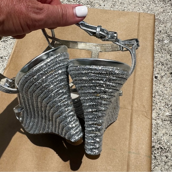 Michael Kors Michael Ankle Strap Platform Wedge Sandals - Picture 9 of 11